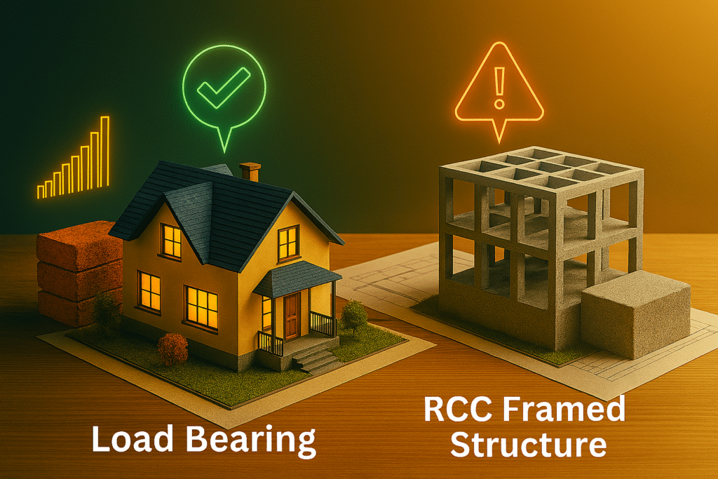 Load Bearing vs RCC Framed Structures — which one to opt for?